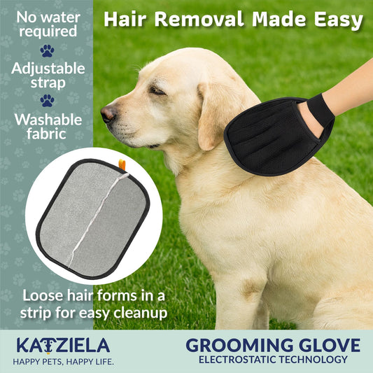Reusable Pet Hair Remover Grooming Glove For Dogs Cats