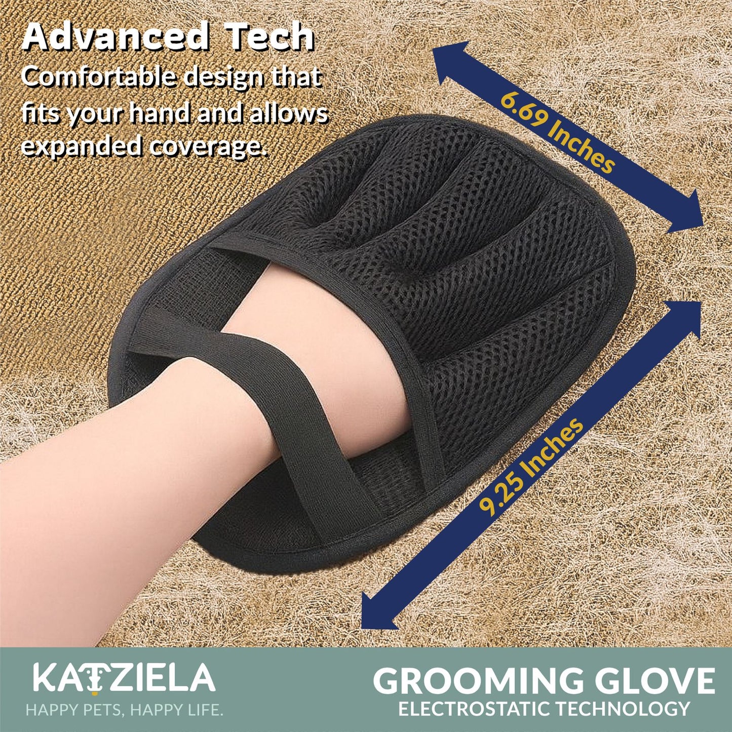 Reusable Pet Hair Remover Grooming Glove For Dogs Cats