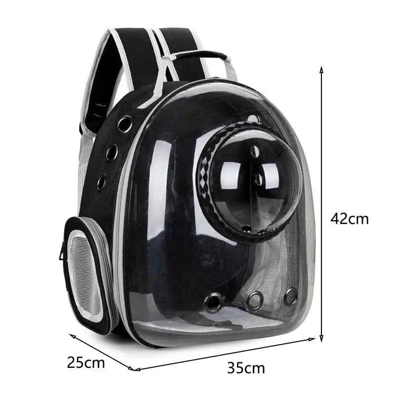 Space Capsule Pet Backpack Ventilated Travel Carrier Bag