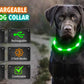 USB Rechargeable LED Dog Collar for Night Safety