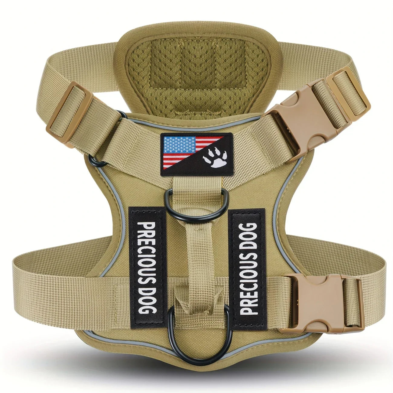 Tactical No-Pull Reflective Dog Harness Heavy Duty Vest