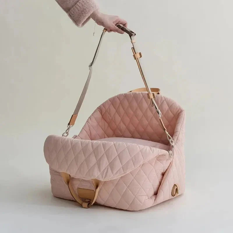 Quilted Designer Pet Tote Carrier for Small Pets