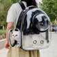 Space Capsule Pet Backpack Ventilated Travel Carrier Bag