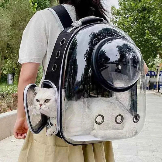 Space Capsule Pet Backpack Ventilated Travel Carrier Bag