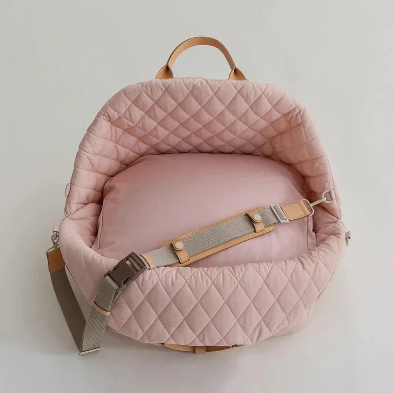 Quilted Designer Pet Tote Carrier for Small Pets