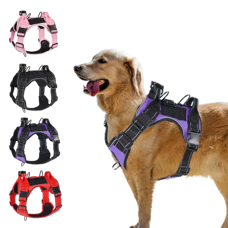 No Pull Dog Harness with Locator Protective Cover