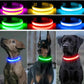 USB Rechargeable LED Dog Collar for Night Safety
