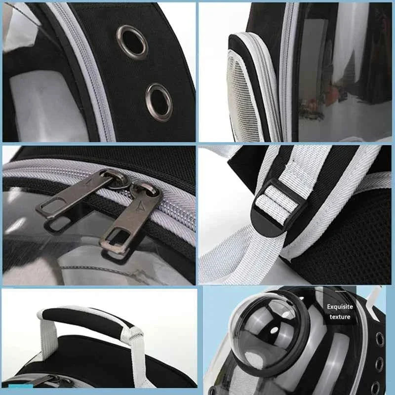 Space Capsule Pet Backpack Ventilated Travel Carrier Bag
