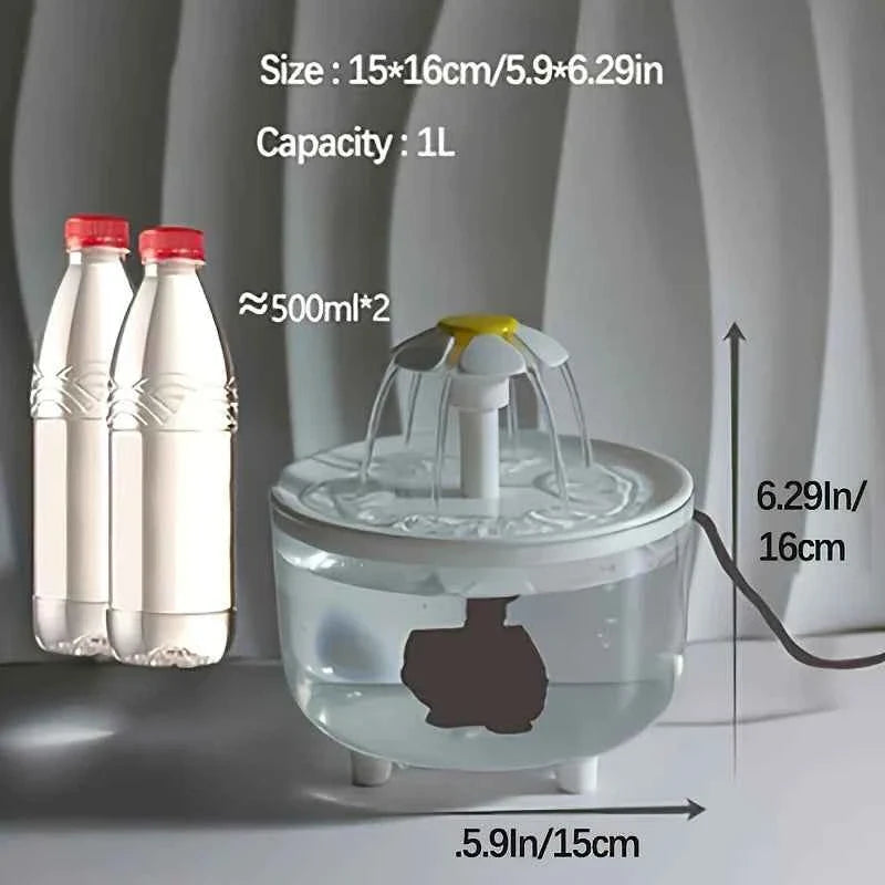 Electric Pet Water Fountain for Fresh Healthy Hydration