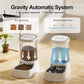 Automatic Pet Feeder Water Dispenser Set Stainless Steel Bowls