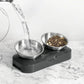 Stainless Steel Pet Feeding Bowl with Elevated Stand