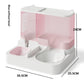 Automatic Feeder And Water Fountain Combo Cat Food Bowl