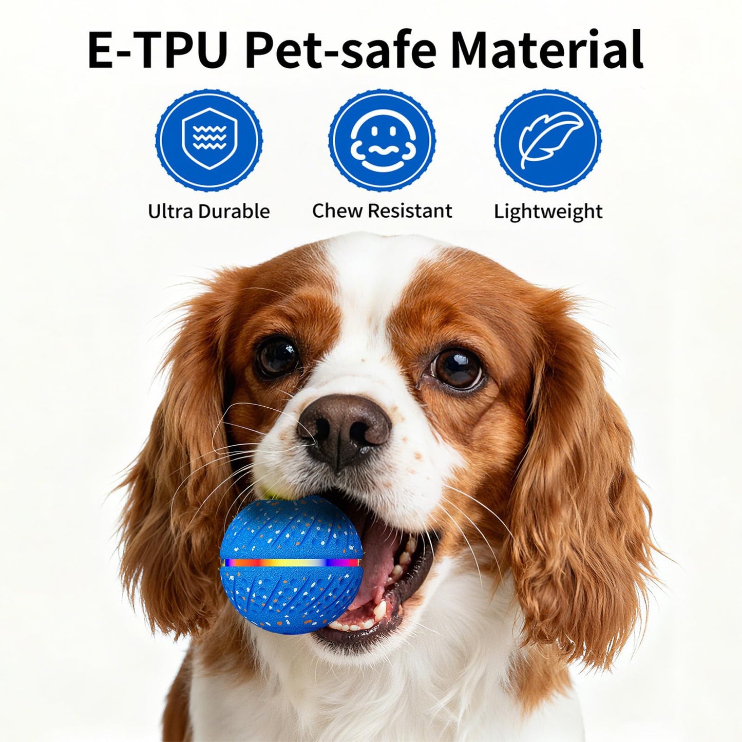 Interactive Smart Bouncing Dog Ball With Colorful Lights