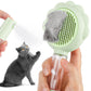 Self-Cleaning Spray Slicker Pet Grooming Brush With Release Button