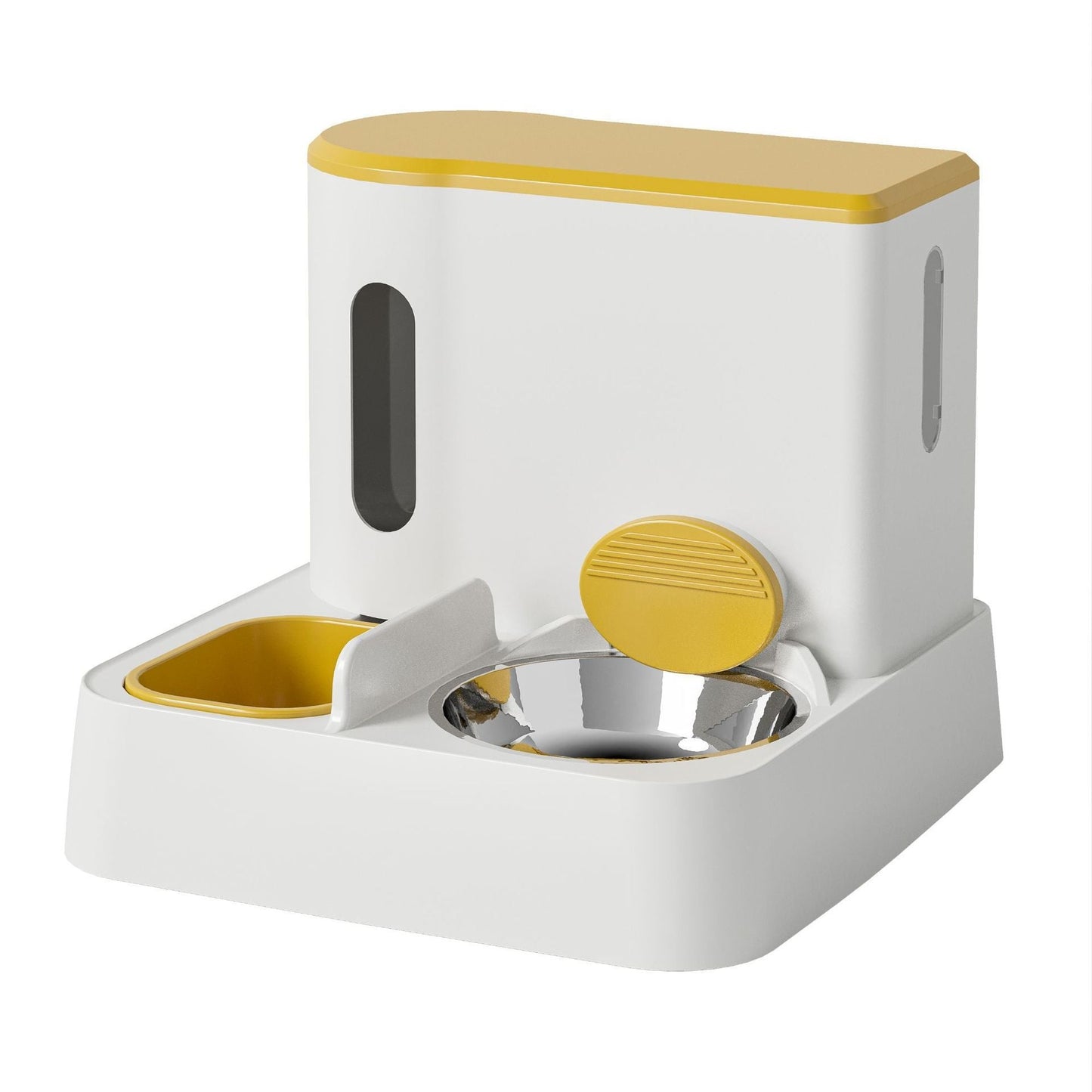 Automatic Cat Feeder Water Dispenser Double Bowl Set