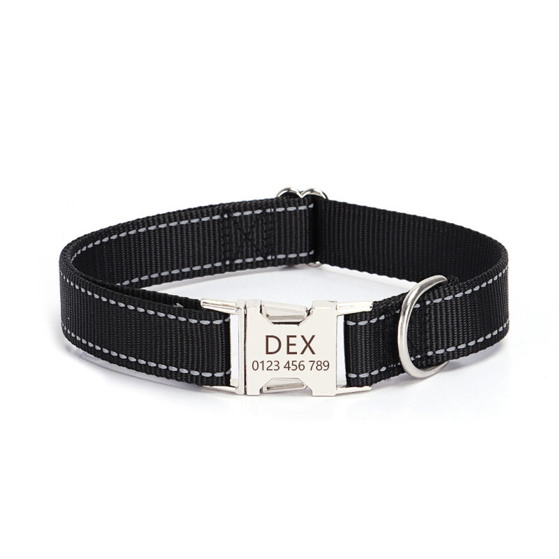 Reflective Nylon String Dog Collar for Daily Walking