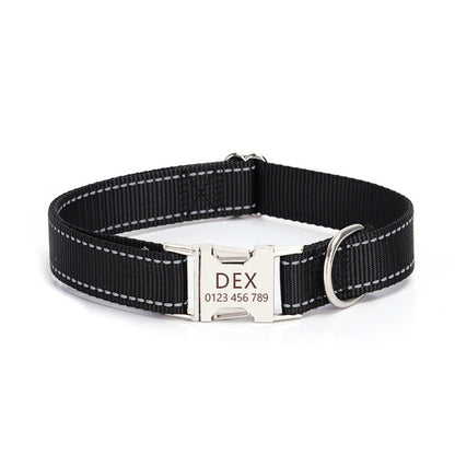Reflective Nylon String Dog Collar for Daily Walking