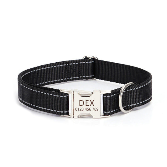 Reflective Nylon String Dog Collar for Daily Walking