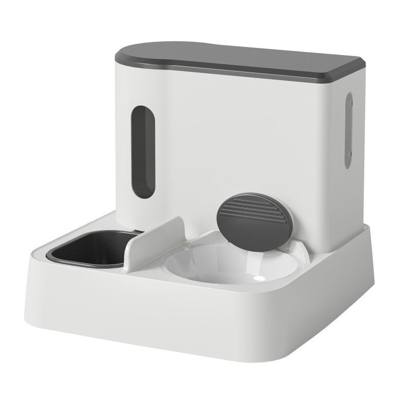 Automatic Cat Feeder Water Dispenser Double Bowl Set