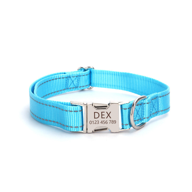 Reflective Nylon String Dog Collar for Daily Walking