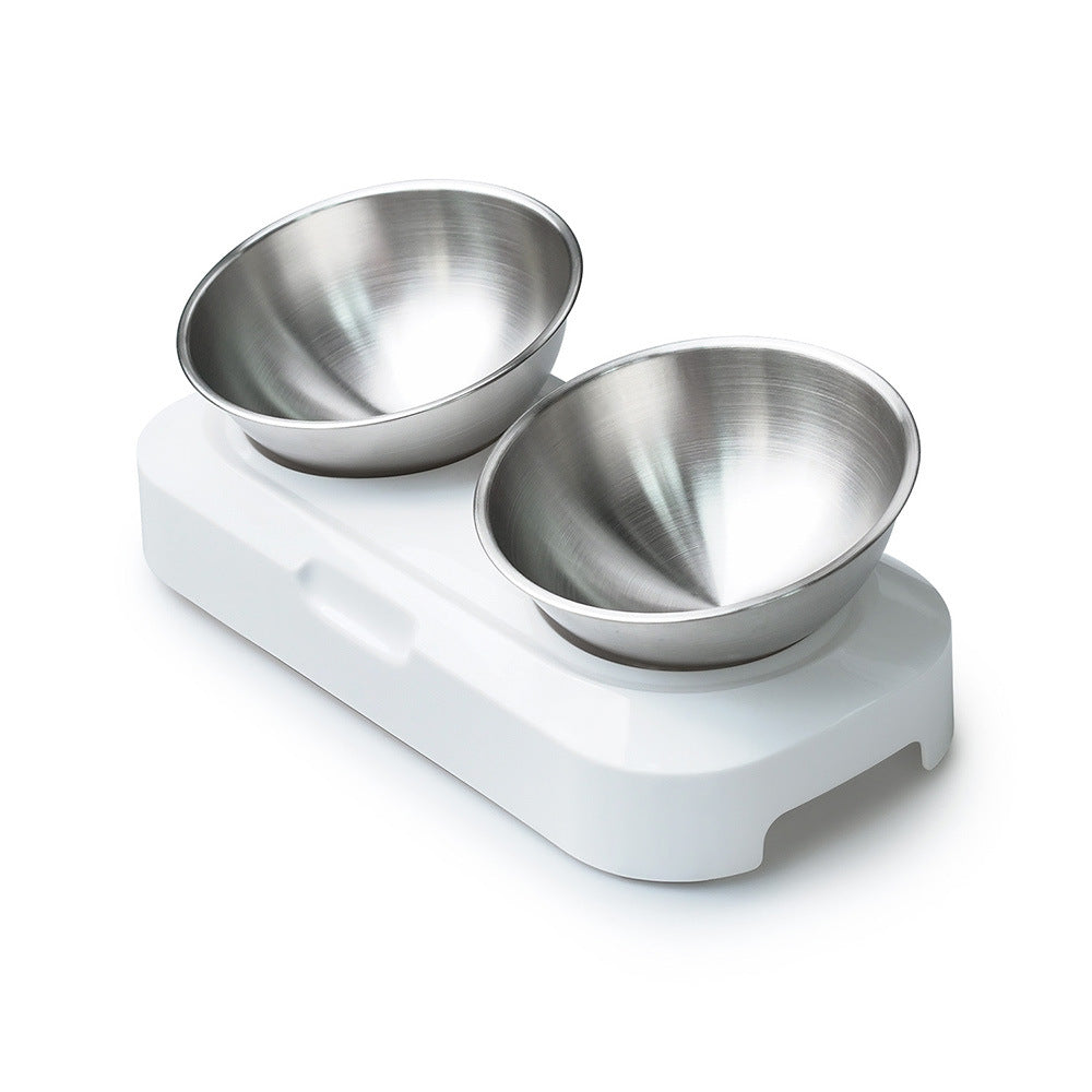 Stainless Steel Pet Feeding Bowl with Elevated Stand