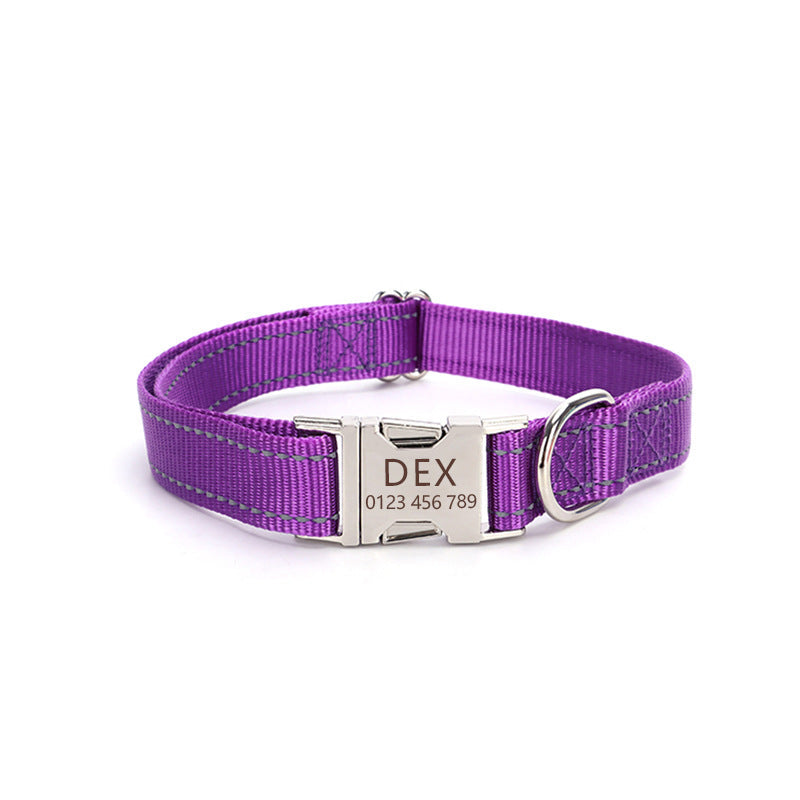 Reflective Nylon String Dog Collar for Daily Walking