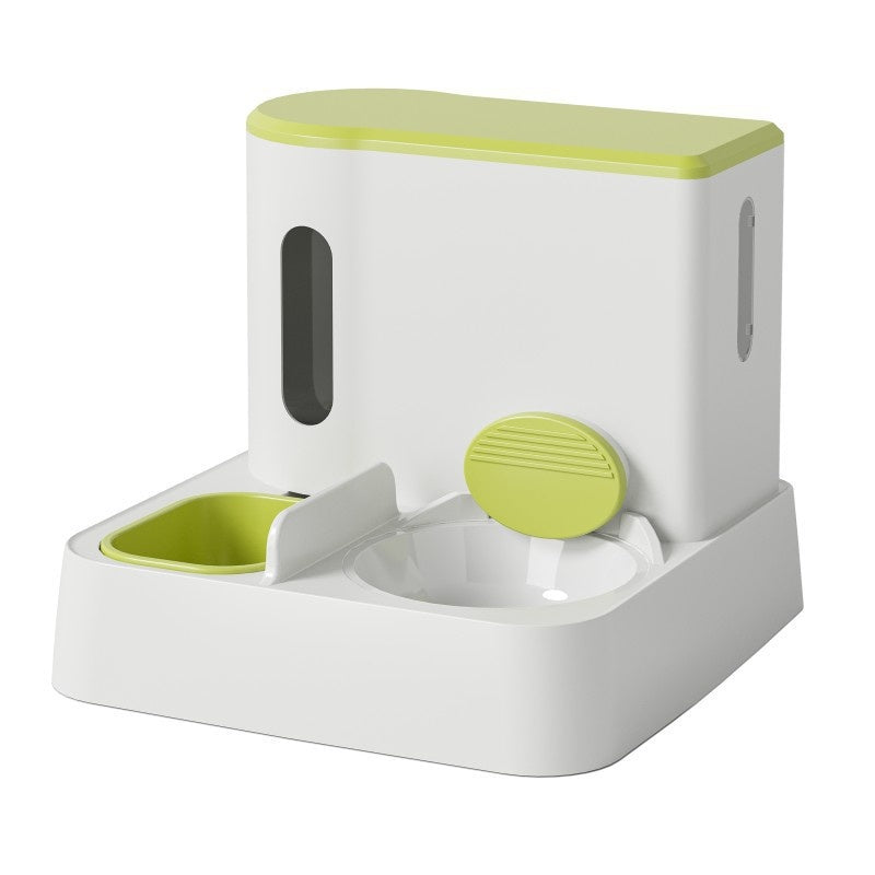 Automatic Cat Feeder Water Dispenser Double Bowl Set