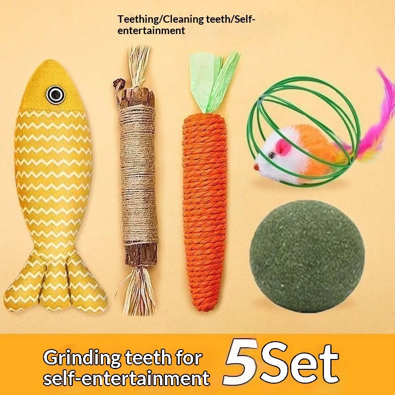 Cat Toy Gift Set Interactive Pet Supplies Collection