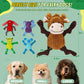 5-Pack Squeaky Plush Dog Toy Bundle Durable