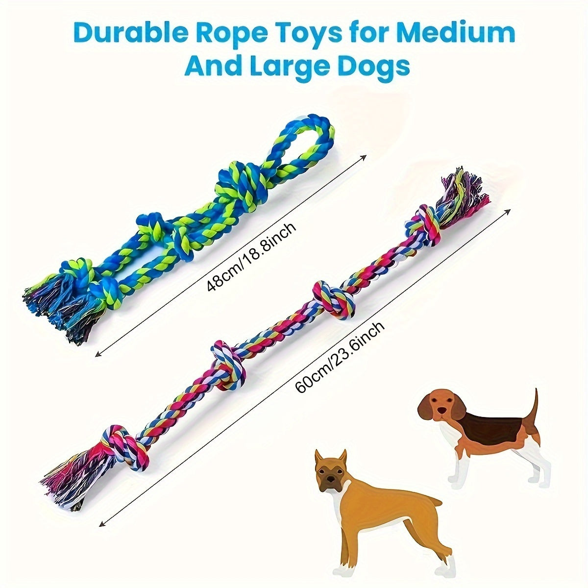 Tough Dog Rope Tug Toy For Aggressive Chewers