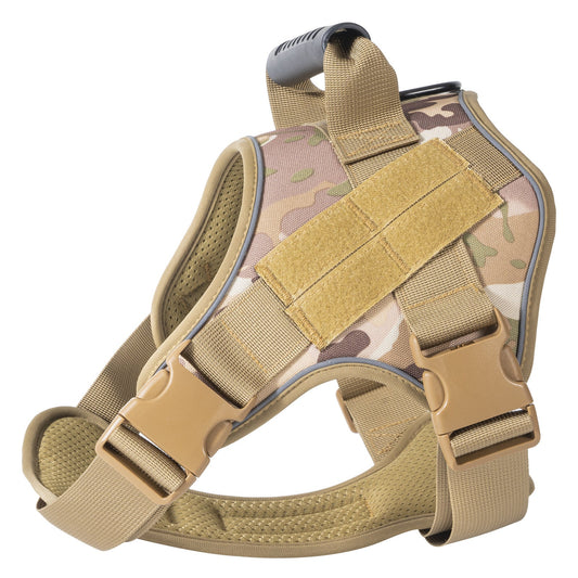 Breathable Tactical Dog Harness with Heavy Duty Leash Rope