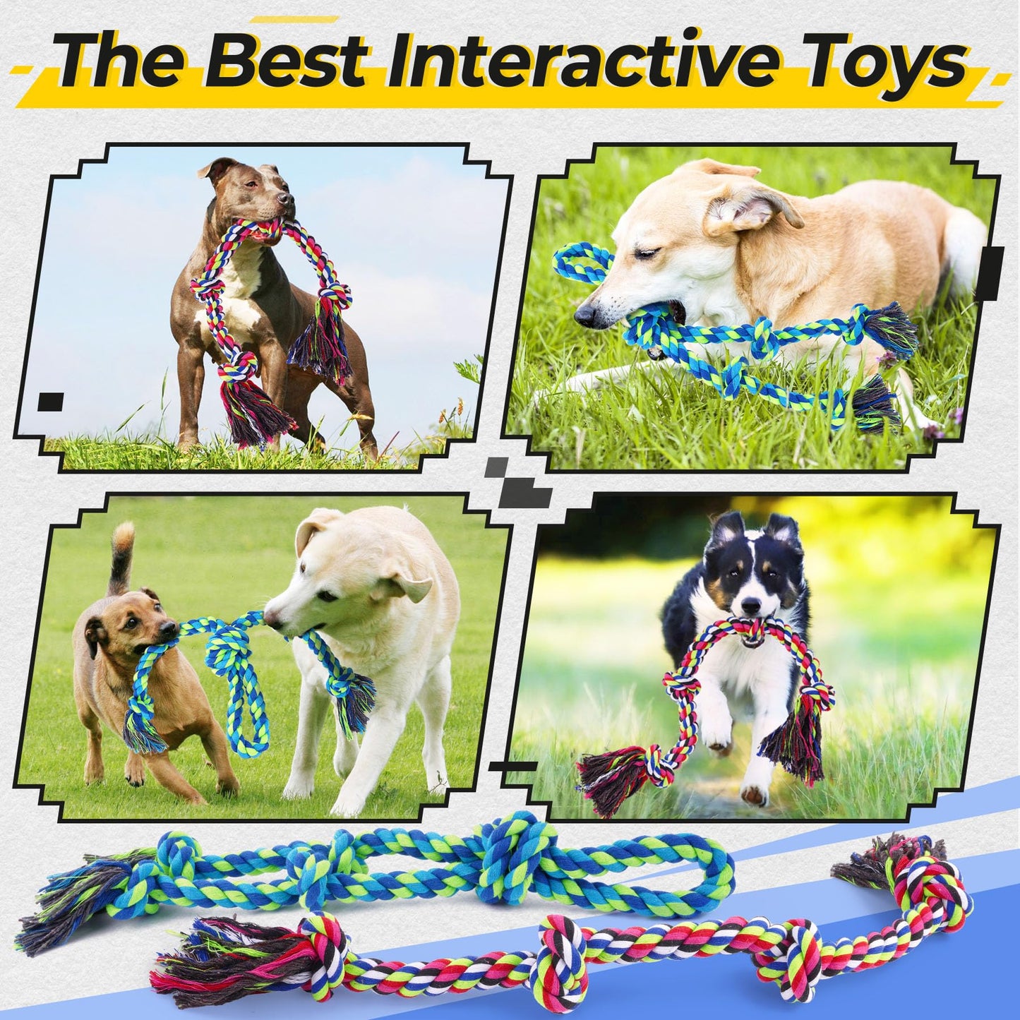 Tough Dog Rope Tug Toy For Aggressive Chewers