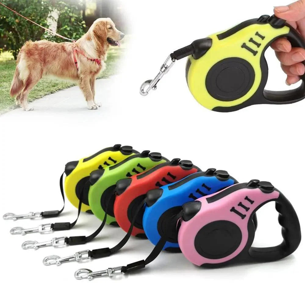Retractable Automatic Nylon Pet Leash with Tangle-Free Design