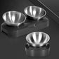 Stainless Steel Pet Feeding Bowl with Elevated Stand