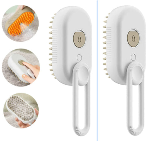 3-in-1 Electric Steam Pet Grooming Massage Brush