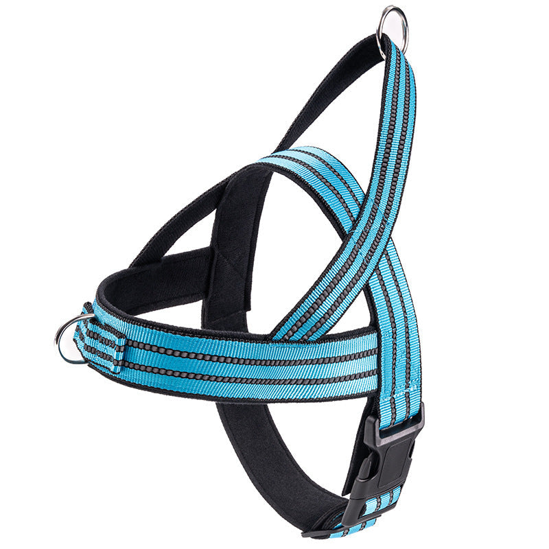 Vest Style Dog Collar and Adjustable Harness Set
