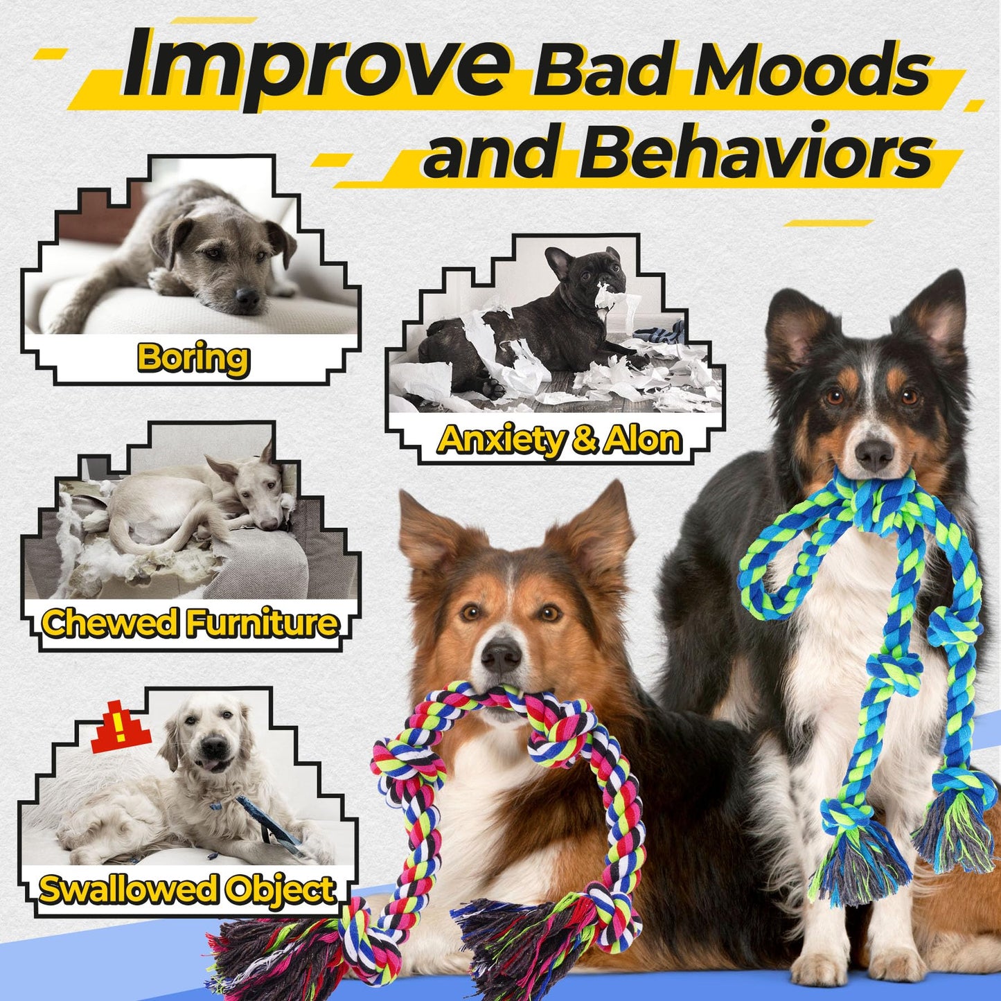 Tough Dog Rope Tug Toy For Aggressive Chewers
