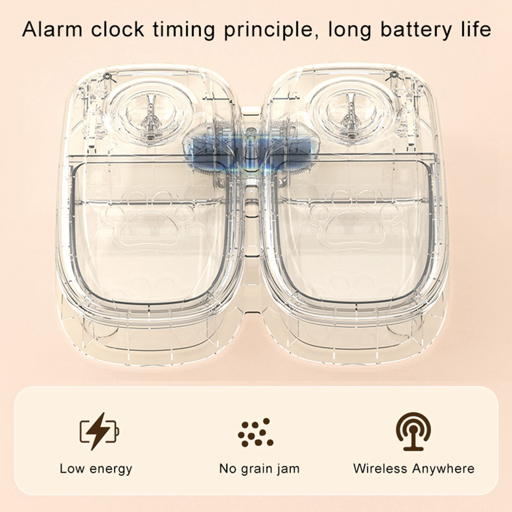 Smart Automatic Pet Feeder Timer Stainless Steel Bowl Dispenser