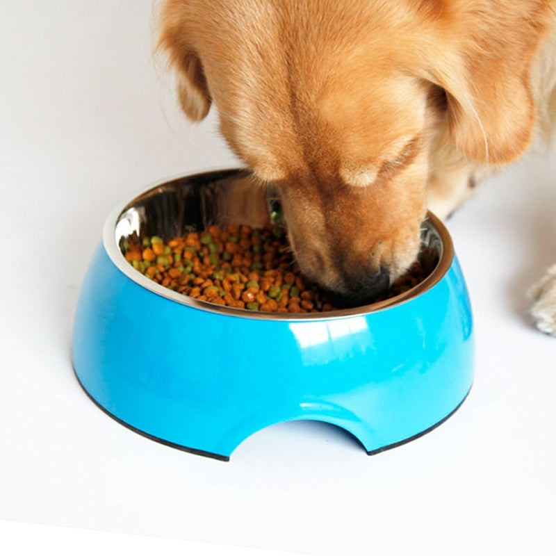 Melamine Pet Bowl with Stainless Steel Removable Feeding Dish