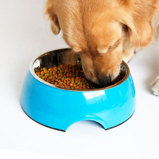 Melamine Pet Bowl with Stainless Steel Removable Feeding Dish