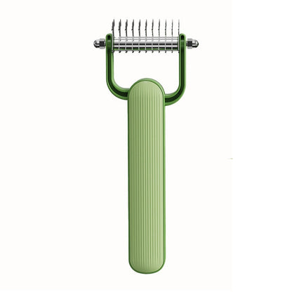 Double-Sided Dematting Comb for Dogs Cats Deshedding Grooming Tool