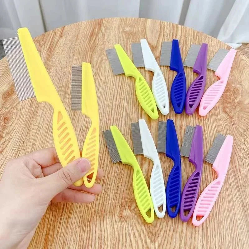 Stainless Steel Pet Flea And Shedding Comb Tool