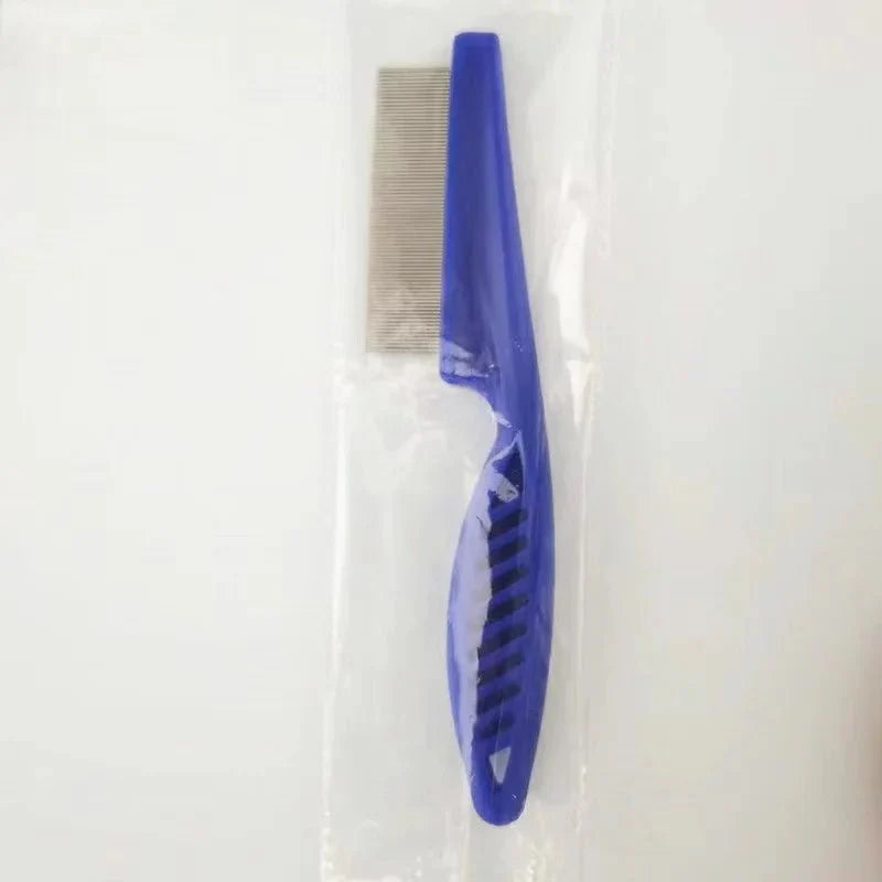 Stainless Steel Pet Flea And Shedding Comb Tool