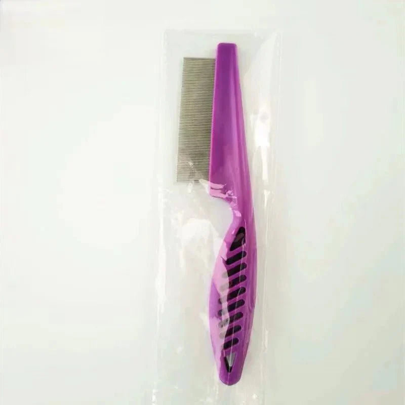 Stainless Steel Pet Flea And Shedding Comb Tool