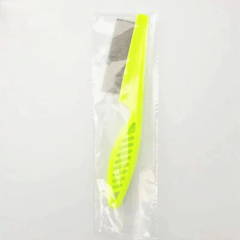 Stainless Steel Pet Flea And Shedding Comb Tool