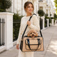 Airline Approved Fashion Pet Carrier with Storage Pouch