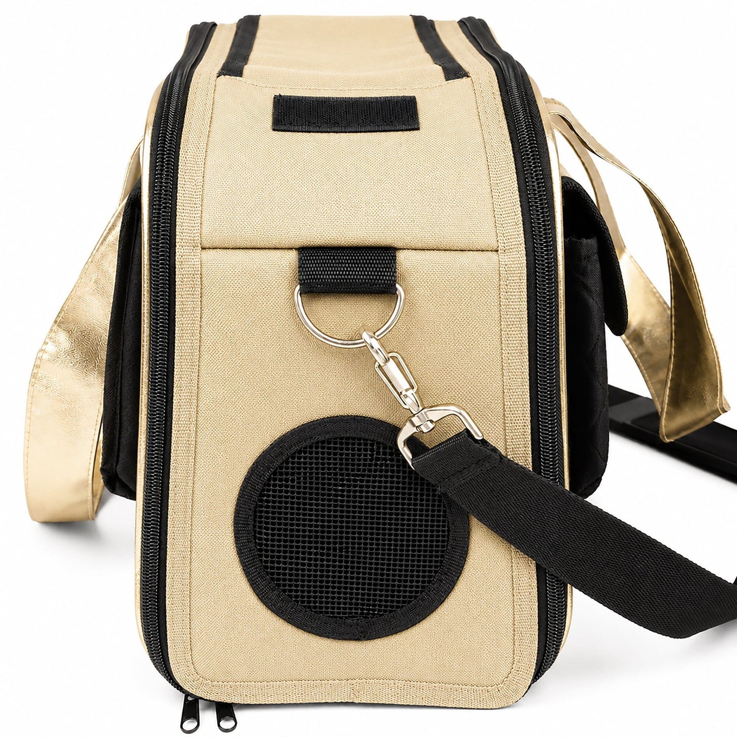 Airline Approved Fashion Pet Carrier with Storage Pouch