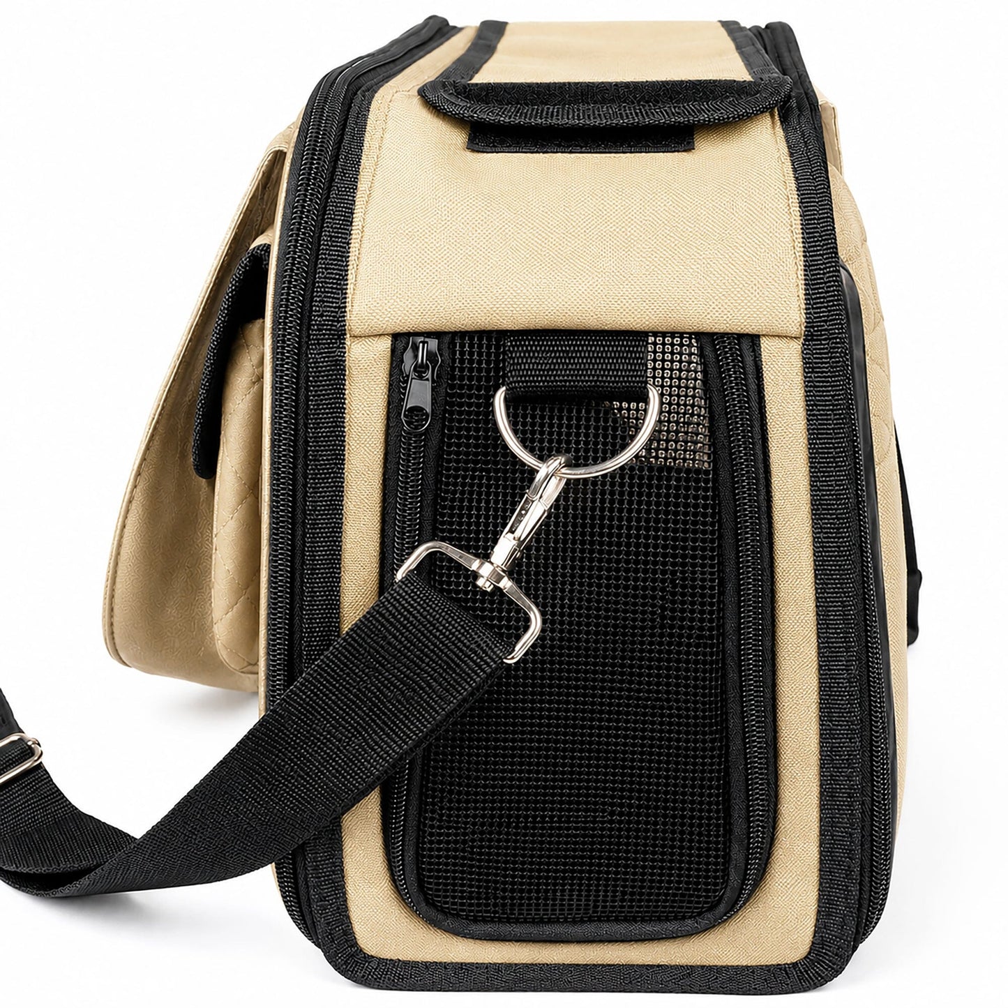Airline Approved Fashion Pet Carrier with Storage Pouch