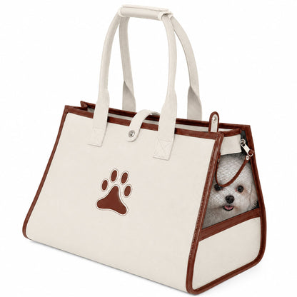 Elegant Leatherette Designer Pet Carrier Tote for Dogs
