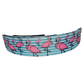 Flamingo Stripes Nylon Dog Collar